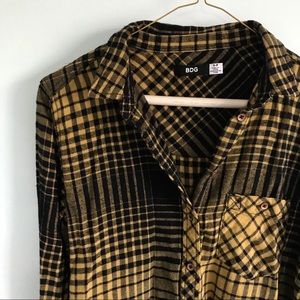 Urban Outfitters yellow flannel